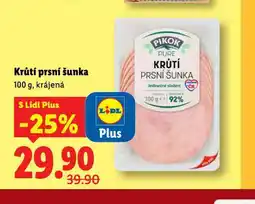 Lidl Krůtí prsní šunka nabídka