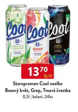 Qanto Staropramen Cool nealko Bezový květ, Grep, Tmavá švestka nabídka