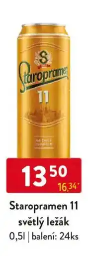 Qanto Staropramen 11 světlý ležák nabídka