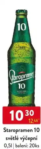 Qanto Staropramen 10 světlé výčepní nabídka