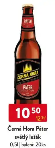 Qanto Černá Hora Páter světlý ležák nabídka