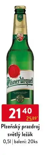 Qanto Plzeňský Prazdroj světlý ležák nabídka