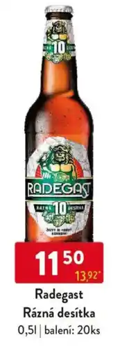 Qanto Radegast Rázná desítka nabídka