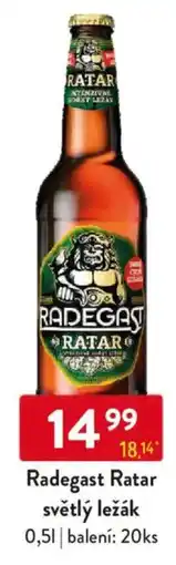 Qanto Radegast Ratar světlý ležák nabídka