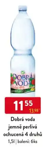 Qanto Dobrá voda jemně perlivá ochucená 4 druhů nabídka