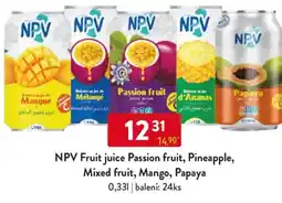 Qanto NPV Fruit juice Passion fruit, Pineapple, Mixed fruit, Mango, Papaya nabídka