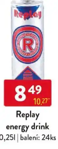 Qanto Replay energy drink nabídka