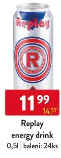 Qanto Replay energy drink nabídka
