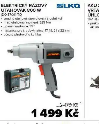 Elektrický rázový utahovák 800 w