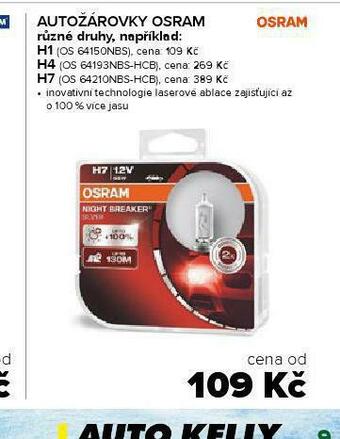 Auto Kelly Autožárovky osram h7 nabídka