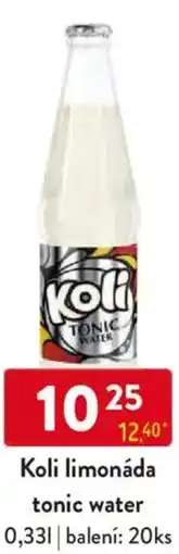 Qanto Koli limonáda tonic water nabídka