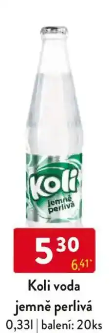 Qanto Koli voda jemně perlivá nabídka
