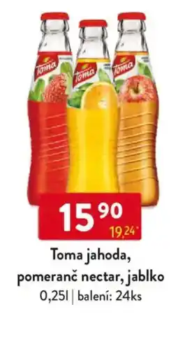 Qanto Toma jahoda, pomeranč nectar, jablko nabídka