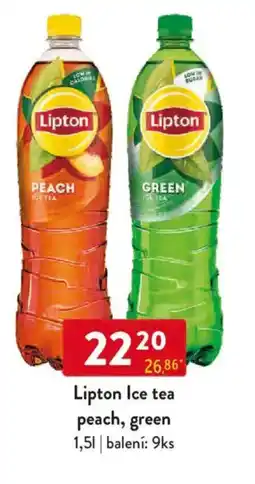 Qanto Lipton Ice tea peach, green nabídka