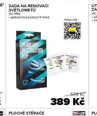Auto Kelly Sada na renovaci světlometů nabídka