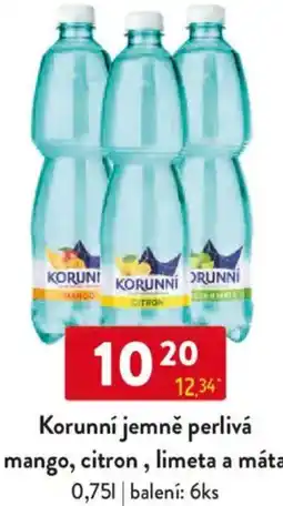 Qanto Korunní jemně perlivá mango, citron, limeta a máta nabídka