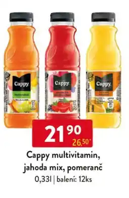 Qanto Cappy multivitamin, jahoda mix, pomeranč nabídka
