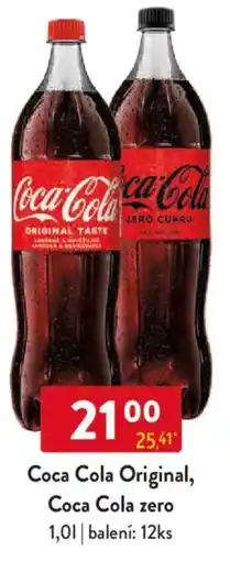 Qanto Coca Cola Original, Coca Cola zero nabídka