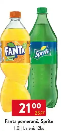 Qanto Fanta pomeranč, Sprite nabídka