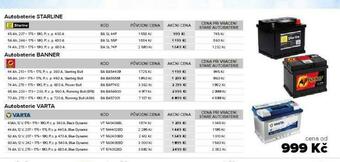 Auto Kelly Autobaterie varta 74 ah nabídka