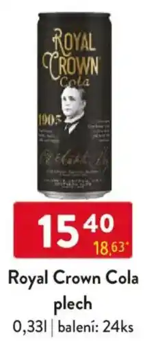 Qanto Royal Crown Cola plech nabídka