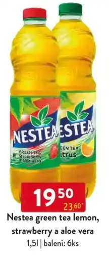 Qanto Nestea green tea lemon, strawberry a aloe vera nabídka