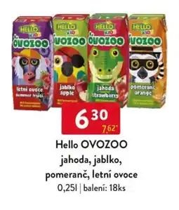 Qanto Hello OVOZOO jahoda, jablko, pomeranč, letní ovoce nabídka
