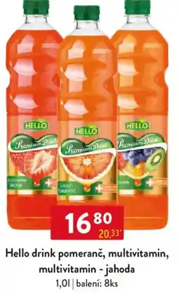 Qanto Hello drink pomeranč, multivitamin, multivitamin - jahoda nabídka