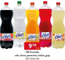 Qanto Olé limonáda cola, citron, pomeranč, malina, grep nabídka
