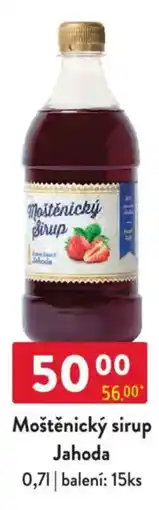 Qanto Moštěnický sirup Jahoda nabídka
