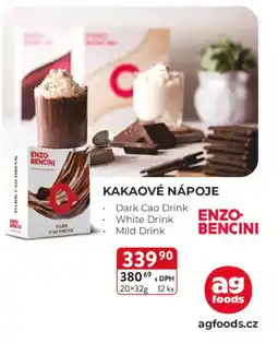 Qanto Kakaové nápoje nabídka