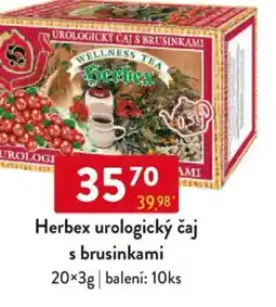 Qanto Herbex urologický čaj s brusinkami nabídka