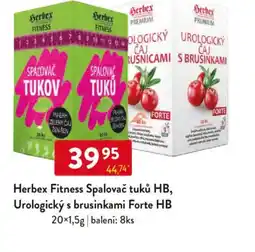 Qanto Herbex Fitness Spalovač tuků HB, Urologický s brusinkami Forte HB nabídka
