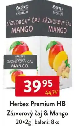 Qanto Herbex Premium HB Zázvorový čaj & Mango nabídka