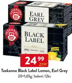 Qanto Teekanne Black Label Lemon, Earl Grey nabídka