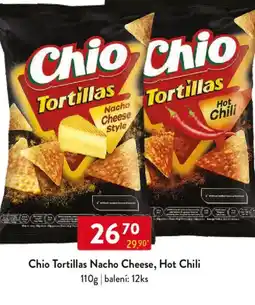 Qanto Chio Tortillas Nacho Cheese, Hot Chili nabídka