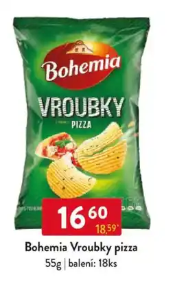 Qanto Bohemia Vroubky pizza nabídka