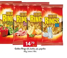 Qanto Golden Rings sůl, šunka, sýr, paprika nabídka