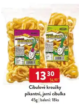 Qanto Cibulové kroužky pikantní, jarní cibulka nabídka