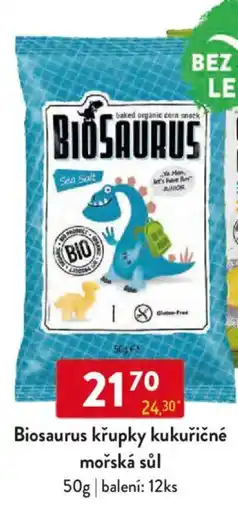 Qanto Biosaurus křupky kukuřičné mořská sůl nabídka