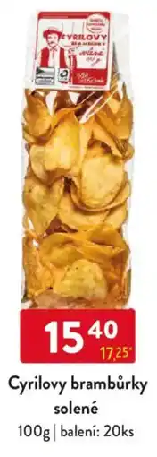 Qanto Cyrilovy brambůrky solené nabídka
