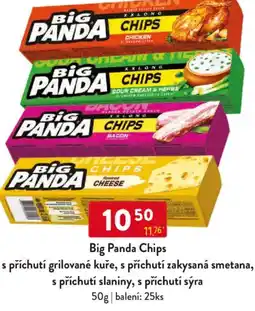 Qanto Big Panda Chips s příchutí grilované kuře, s příchutí zakysaná smetana, s příchutí slaniny, s příchutí sýra nabídka