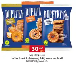 Qanto Dupetky pečené hořčice & med & cibule, černý & bílý sezam, mořská sůl nabídka