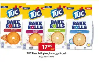 Qanto TUC Bake Rolls pizza, bacon, garlic, salt nabídka