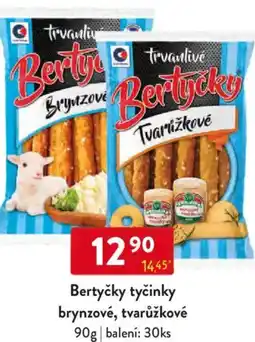 Qanto Bertyčky tyčinky brynzové, tvarůžkové nabídka