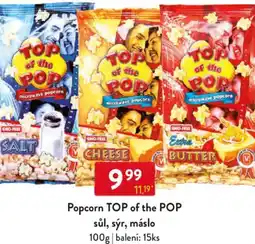 Qanto Popcorn TOP of the POP sůl, sýr, máslo nabídka