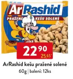 Qanto ArRashid kešu pražené solené nabídka