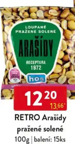 Qanto RETRO Arašídy pražené solené nabídka