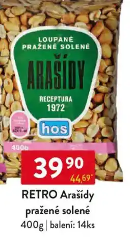 Qanto RETRO Arašídy pražené solené nabídka