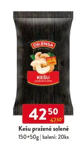 Qanto DR.ENSA Kešu pražené solené nabídka